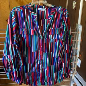 Multi colored stripe blouse